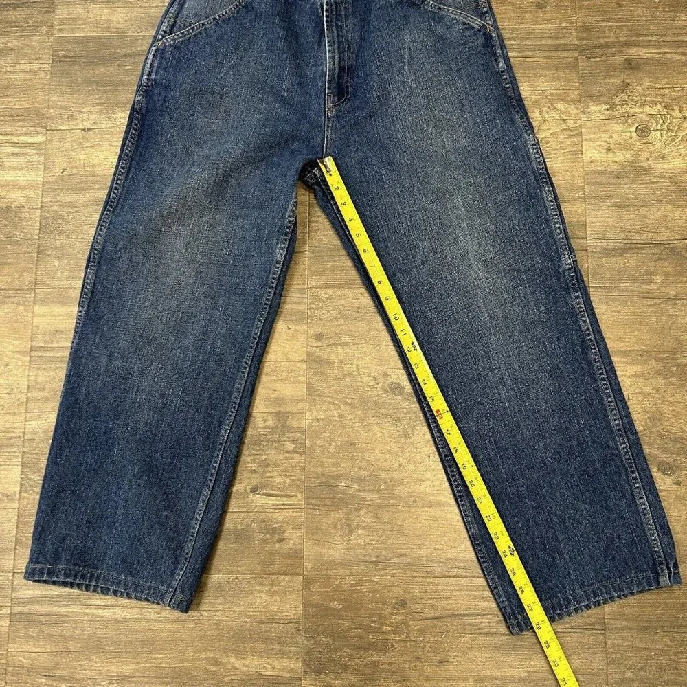 Vintage Nautica Jeans Men Size 34x32 Blue Baggy 90s Y2K Hip‎ Hop Skate
